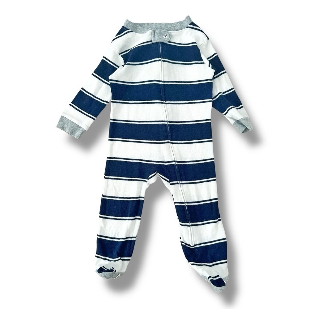 Burt’s Bees Baby | Wide Stripe Footed Sleeper (3-6 mos) 🐝